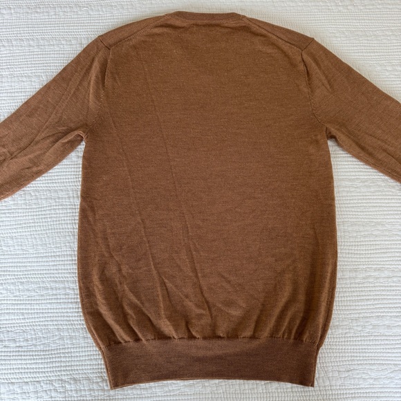 Bonobos Extra Fine Merino Wool Pullover Sweaterer V-Neck Brown Tan Men’s XS - Picture 13 of 15